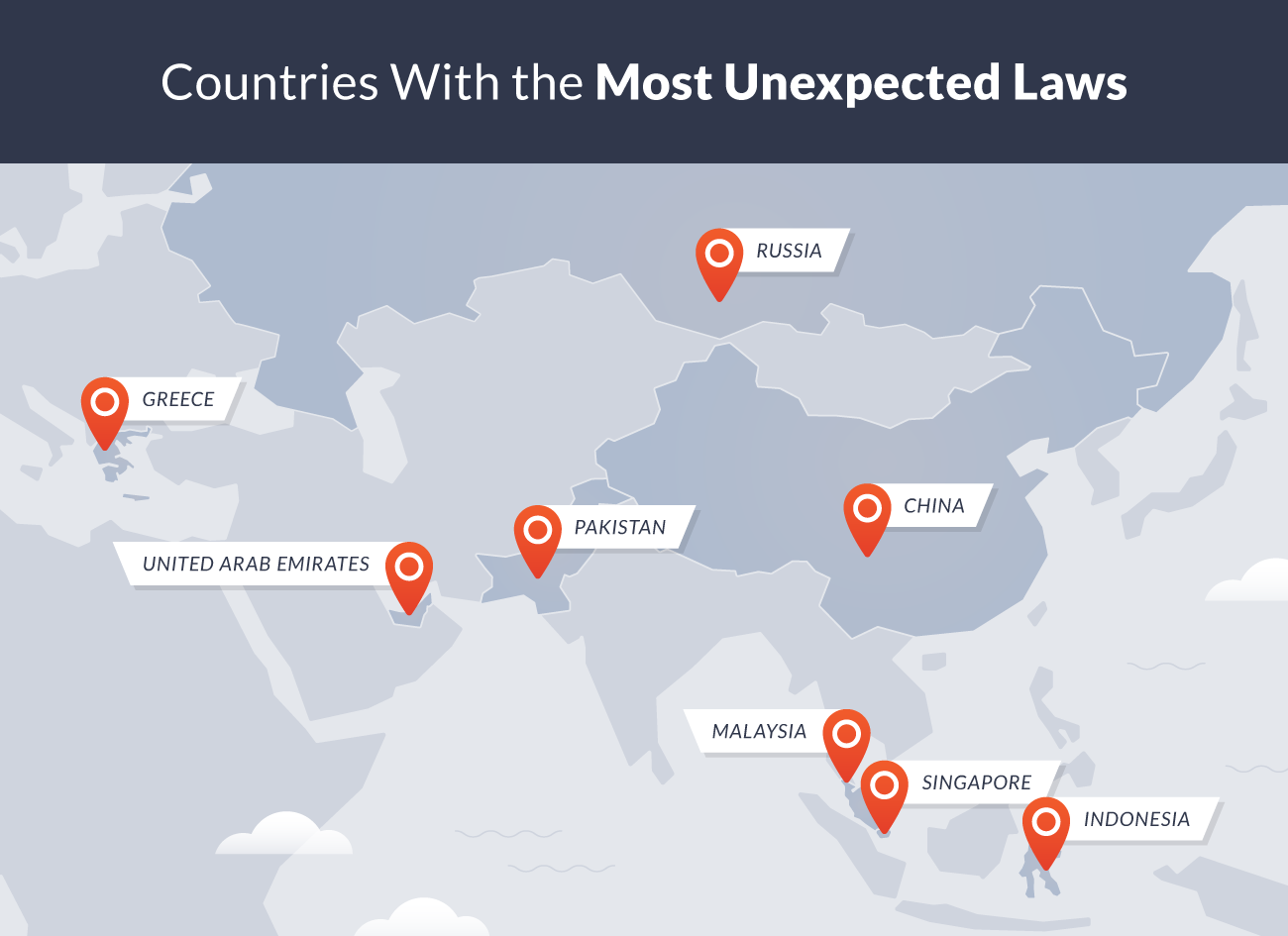 countries with the most unexpected laws