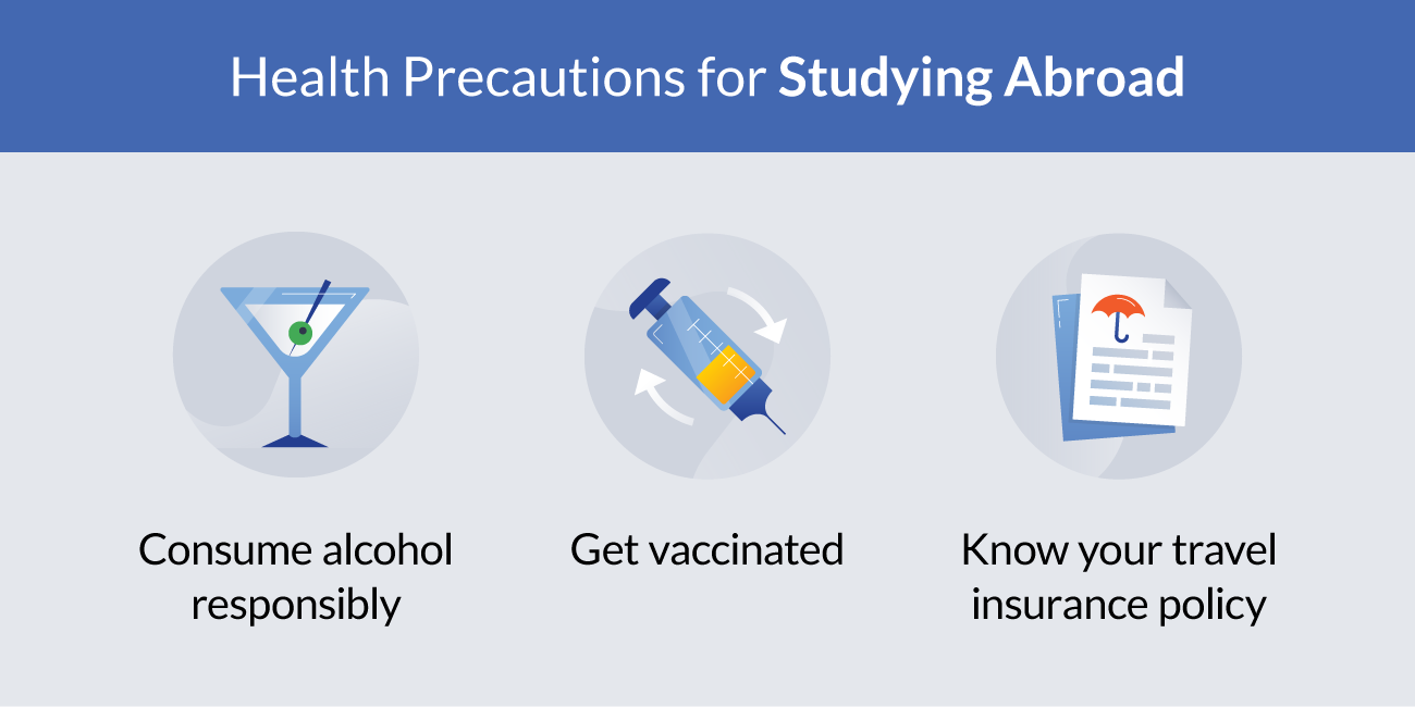 study abroad health precautions